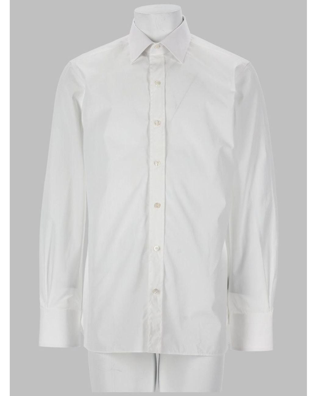 Tom Ford White Shirt Slim Fit Cotton for men