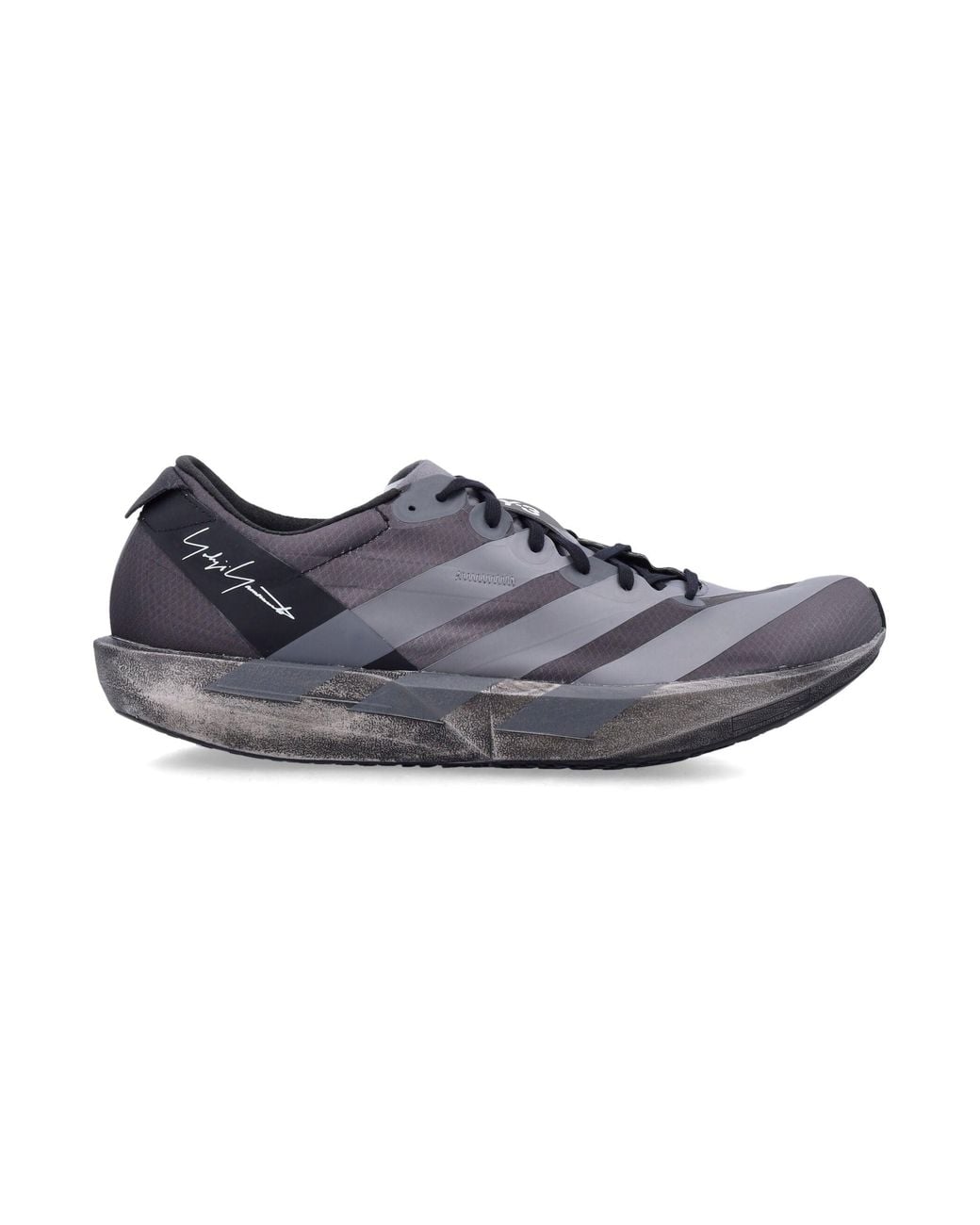 Y-3 Blue Low-Top Lace-Up Sneakers