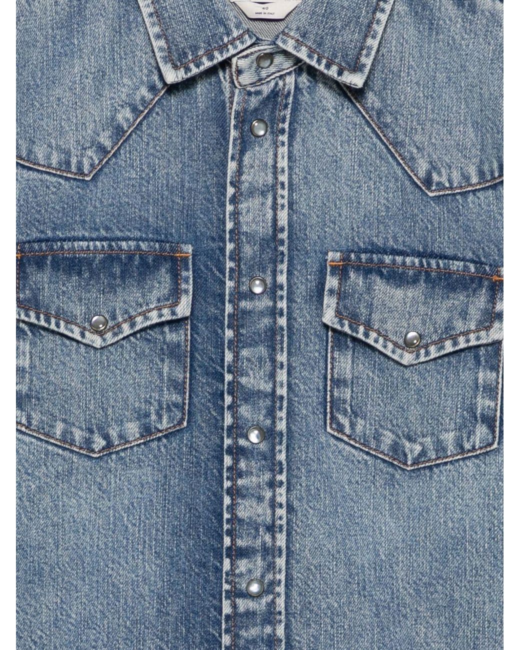 Jacob Cohen Blue Denim Shirt By