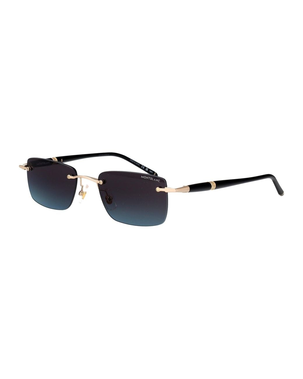 Montblanc Blue Metal Sunglasses