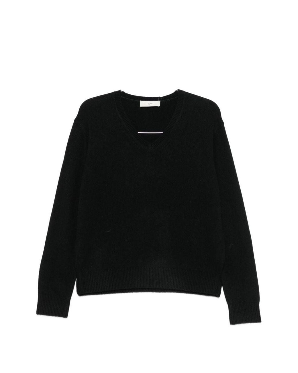 DUNST Black Wool And Cashmere V Necked Sweater