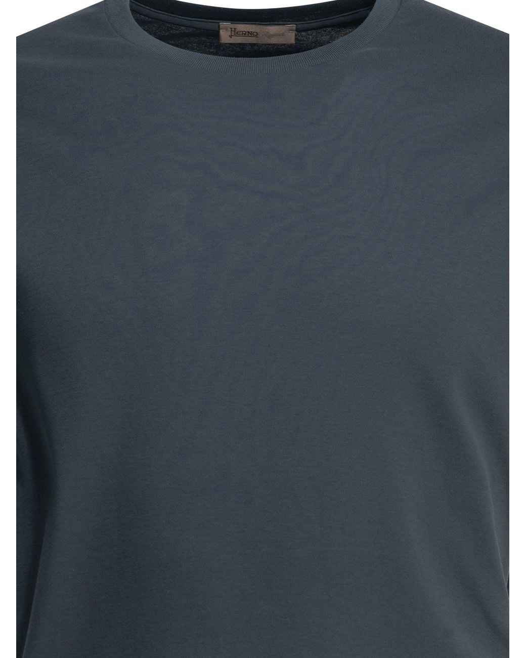 Herno Blue "Resort" Crew Neck T Shirt