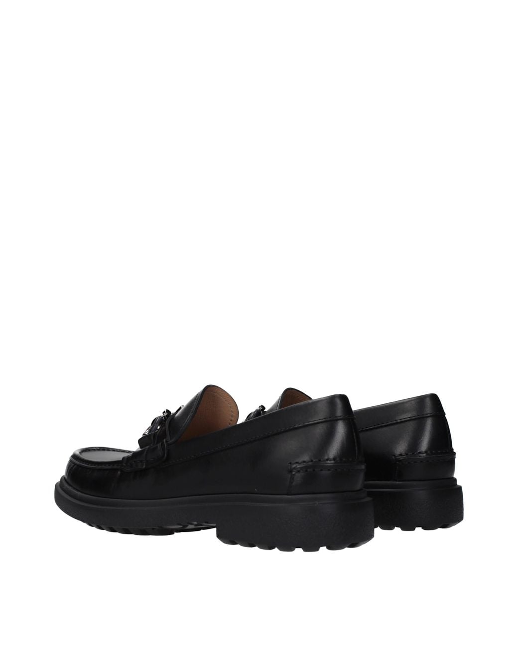 Ferragamo Black Ready Moccasins Leather