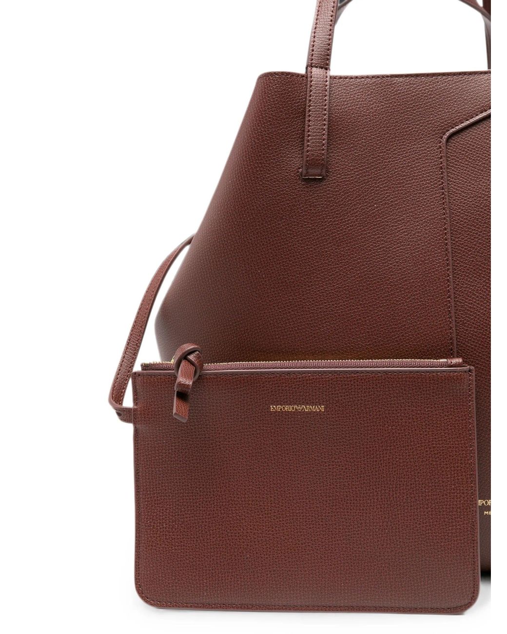 Emporio Armani Brown Shopping Bag