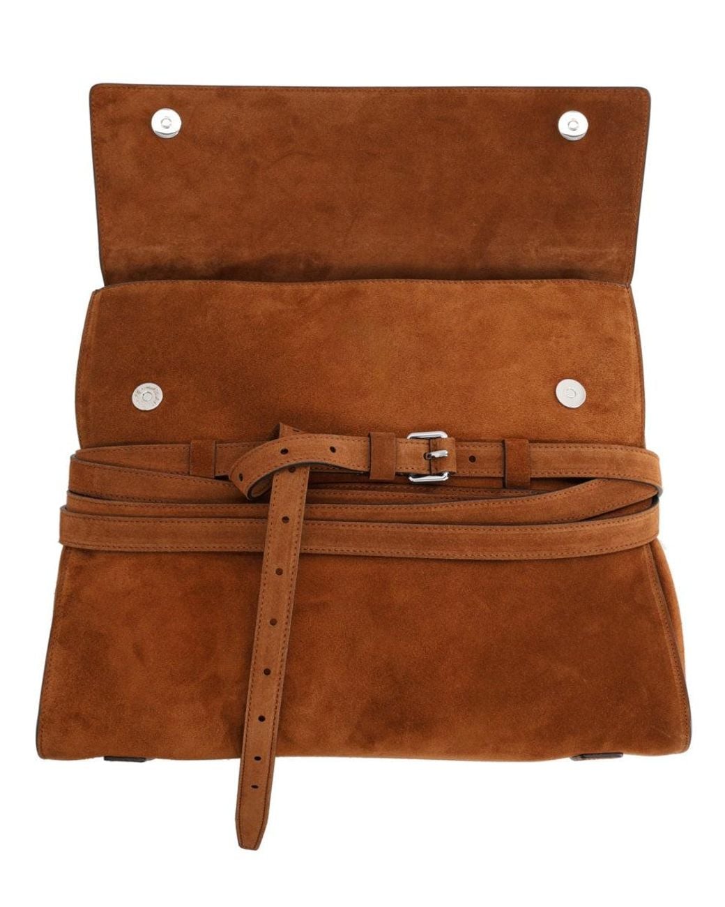 Moschino Brown Leather Shoulder Bag