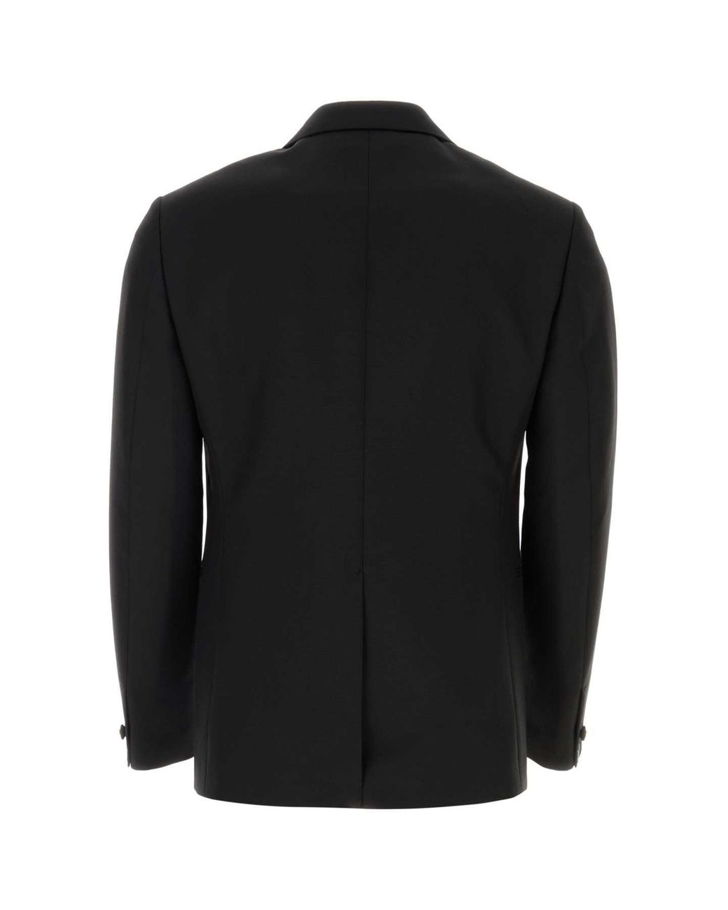 Versace Black Wool Blend Blazer for men