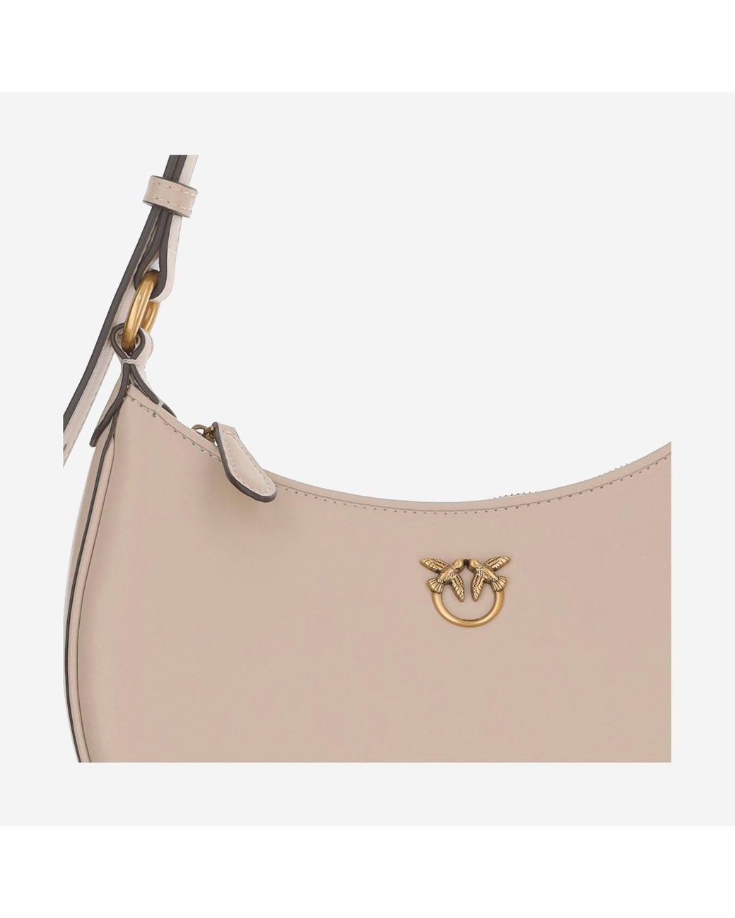 Pinko Natural Simply Mini Love Half Moon Bag