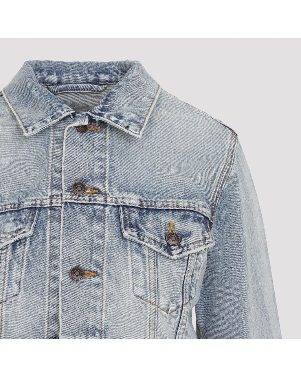 Cropped Jacket Balenciaga de color Blue