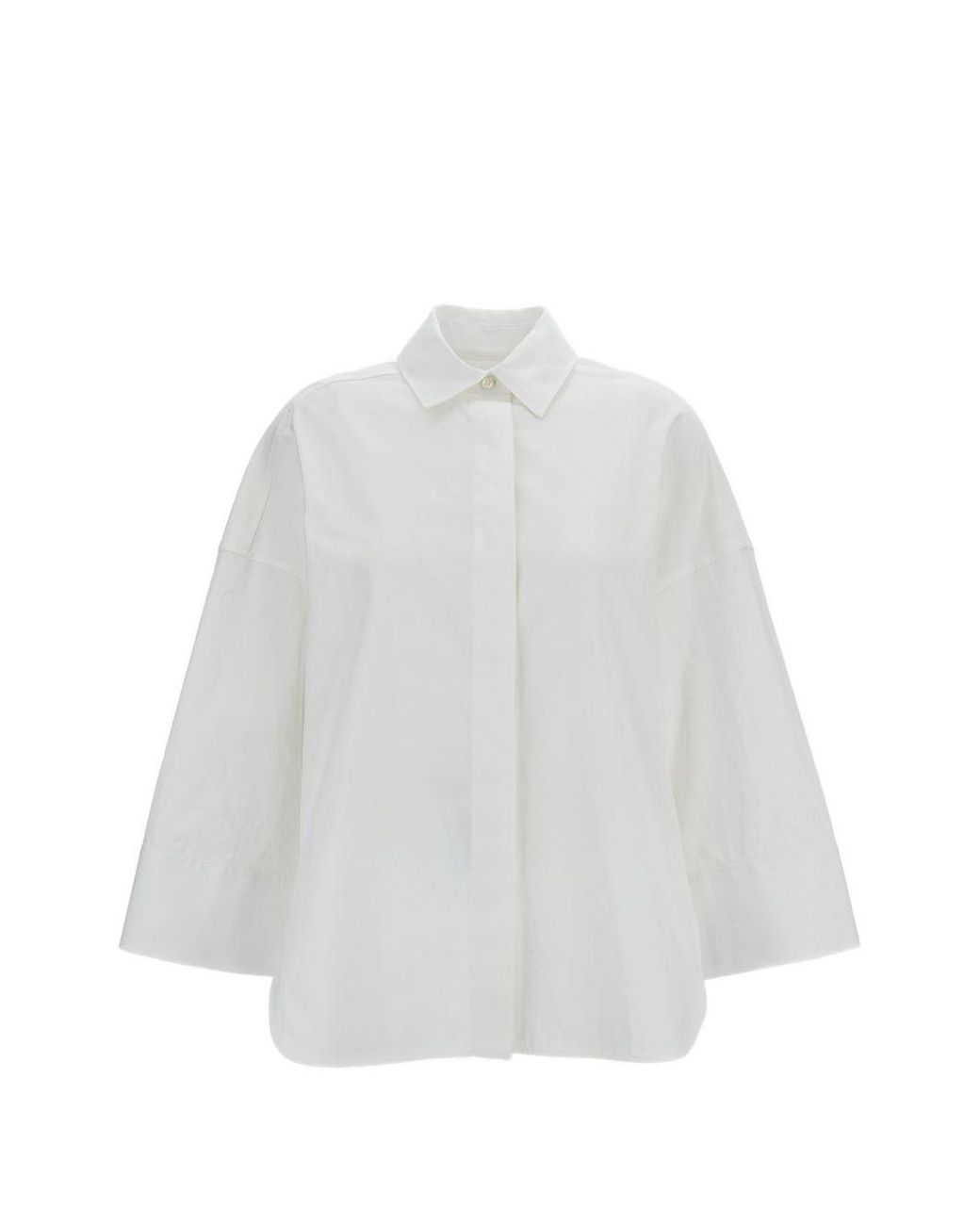 Alberto Biani White Shirts Fabric