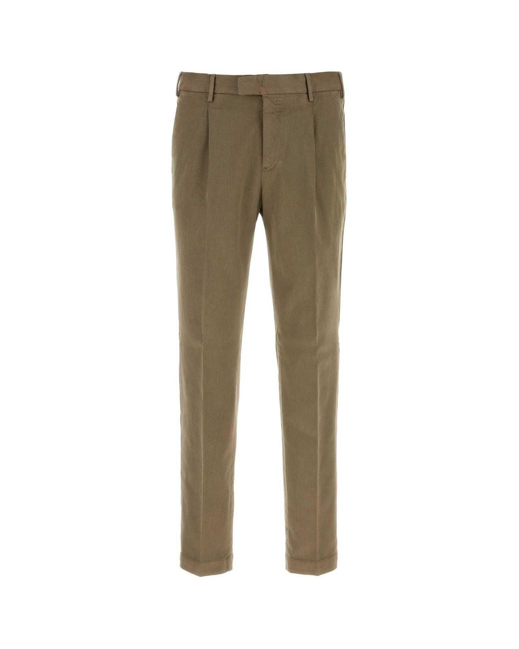 PT Torino Green Mud Stretch Cotton Pant For for men