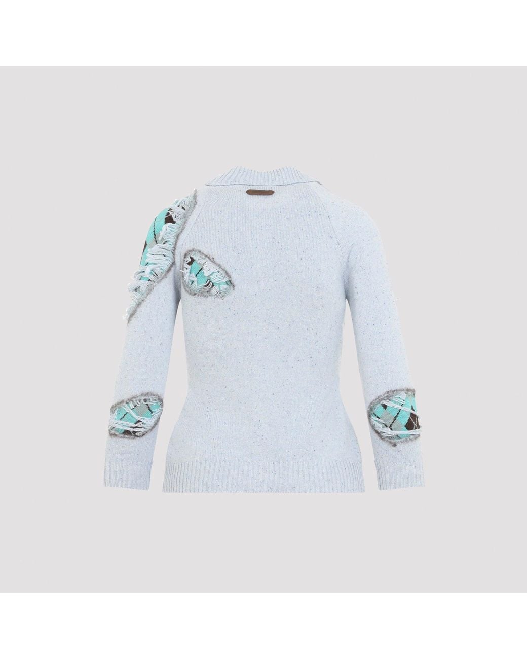 Moschino Blue Wool Cardigan