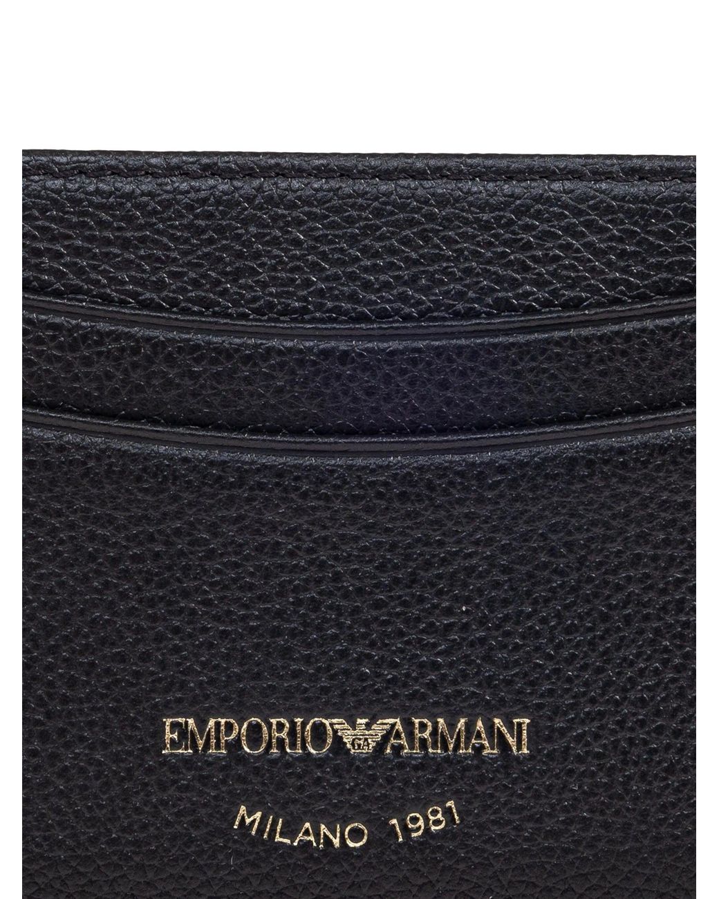 Emporio Armani Brown Card Holder