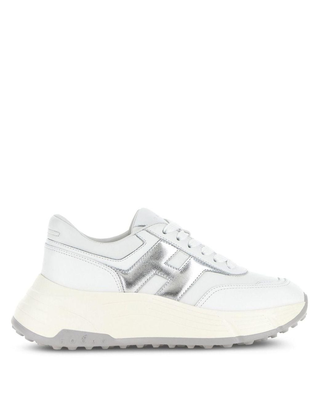 Hogan White Hi-Fi Sneakers