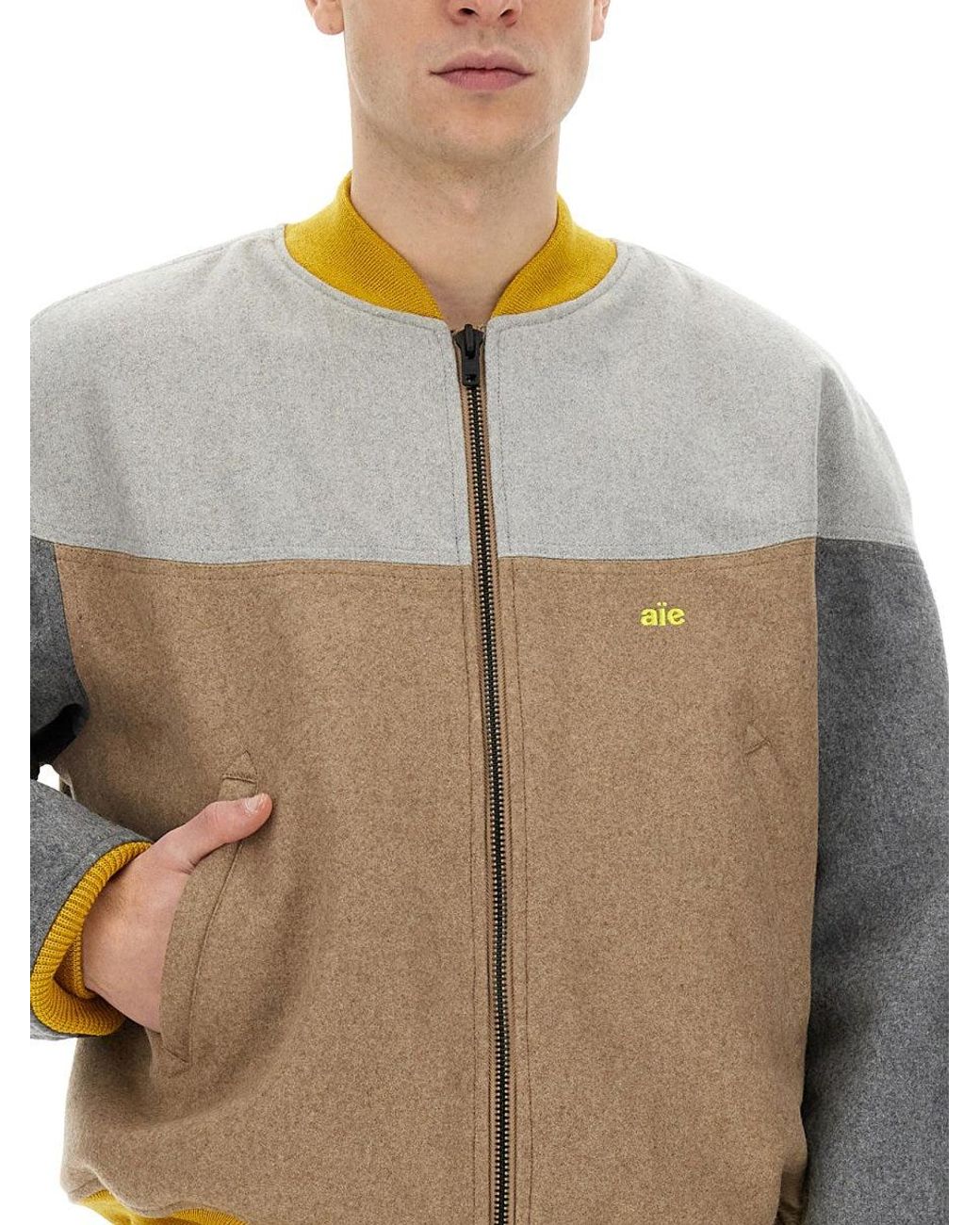 A.I.E. Gray Jacket With Logo