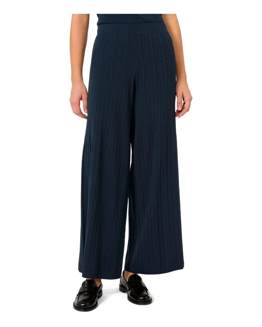 Weekend by Maxmara Blue Garza Trousers