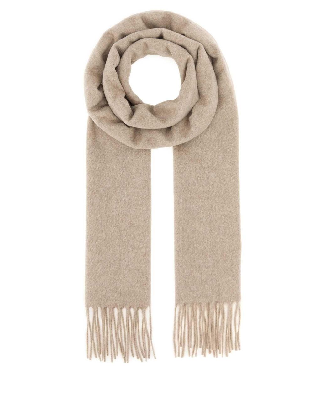 Max Mara Natural Sand Cashmere Dalia Scarf