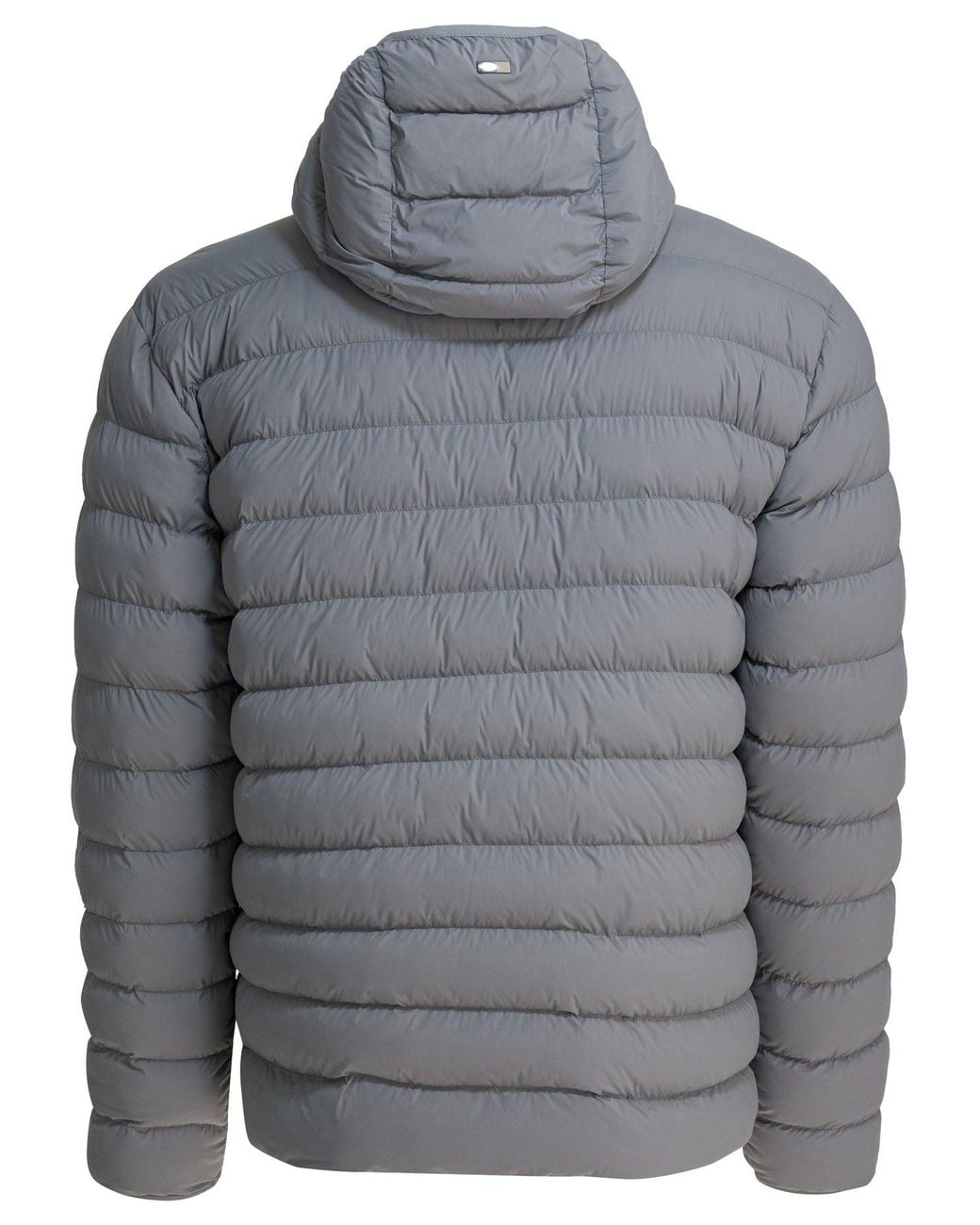 Herno Gray Hooded Rain Coat for men