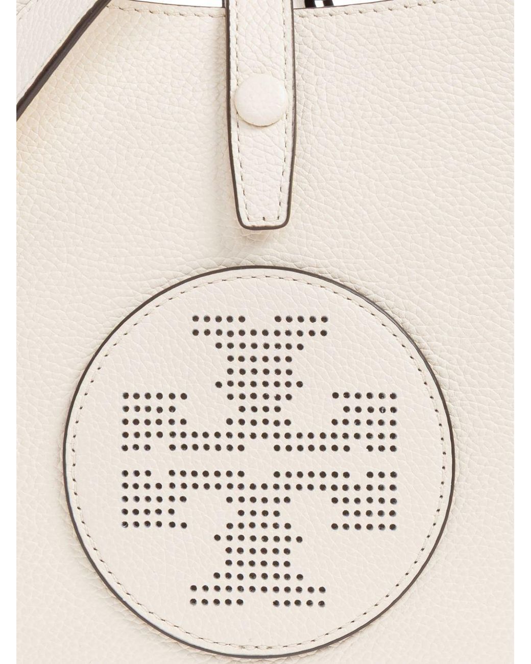 Tory Burch Natural Miller Leather Hobo Bag