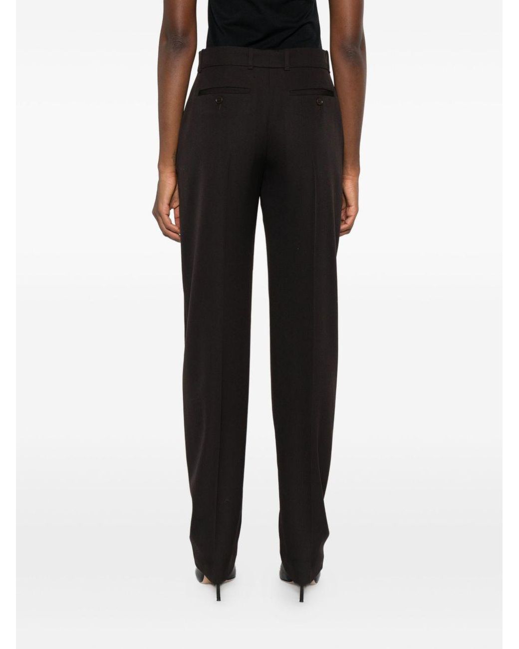 McQueen Black Wool Trousers