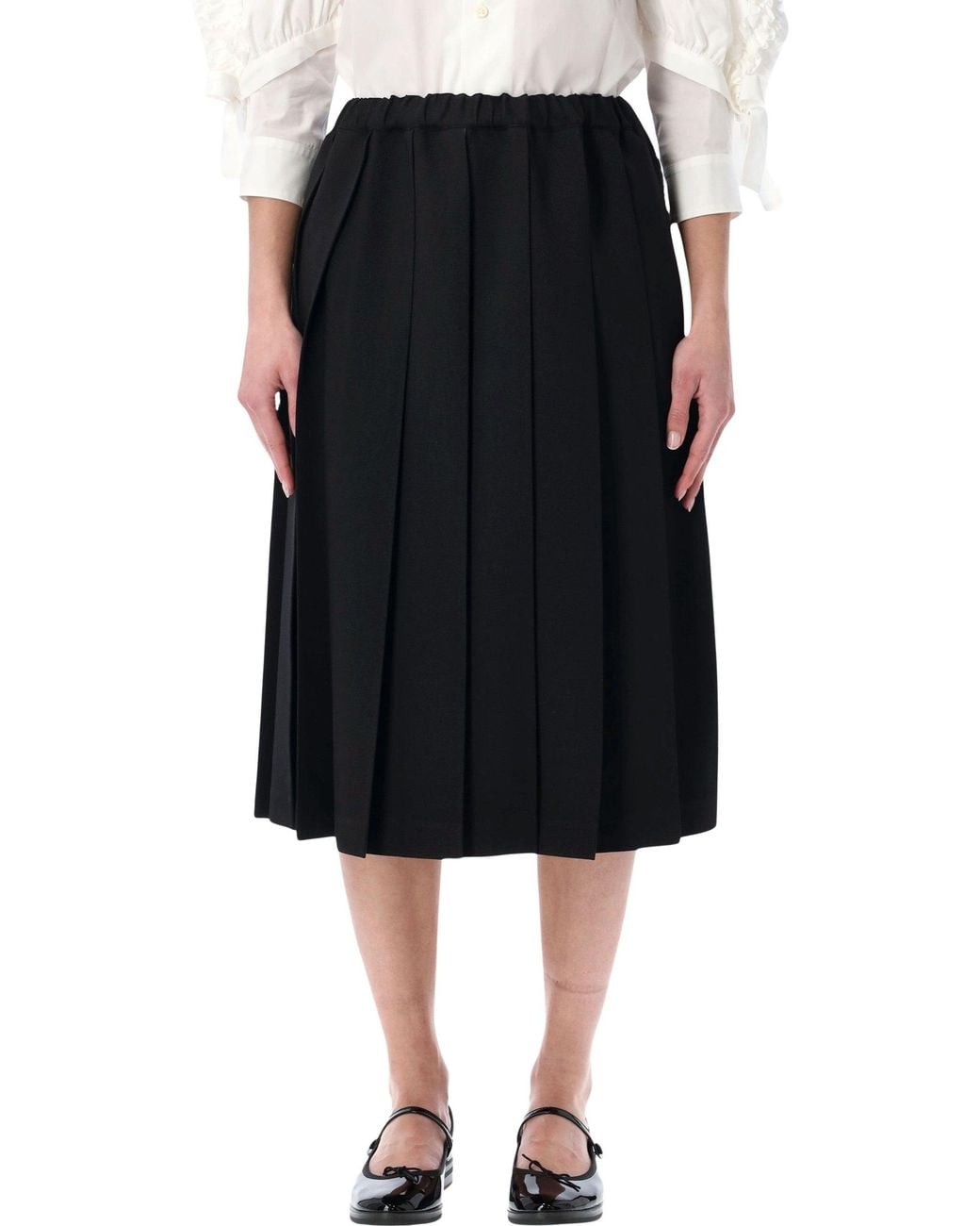 Comme des Garçons Black Girl Pleated Midi Skirt