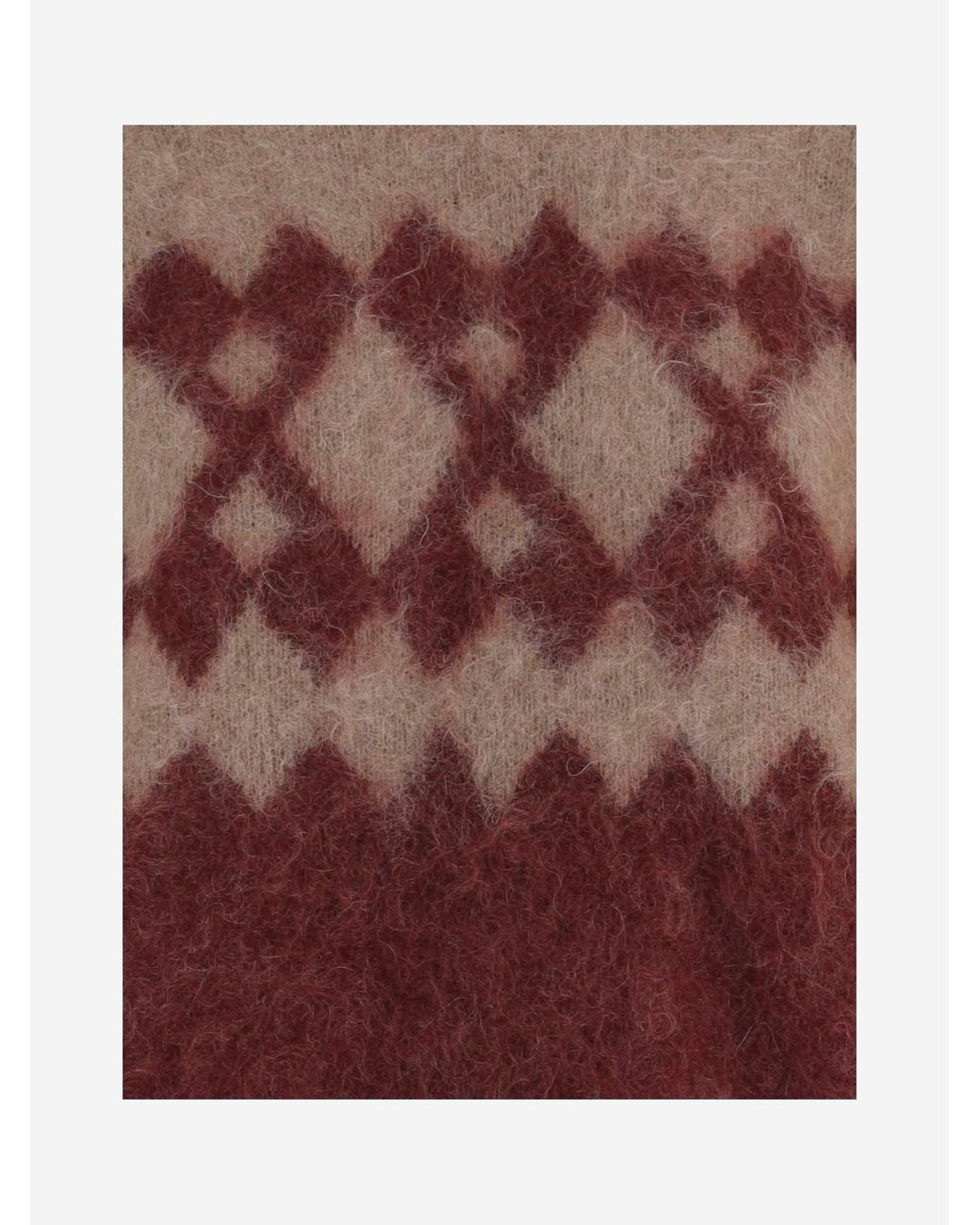 THE GARMENT Red Stretch Mohair Sweater