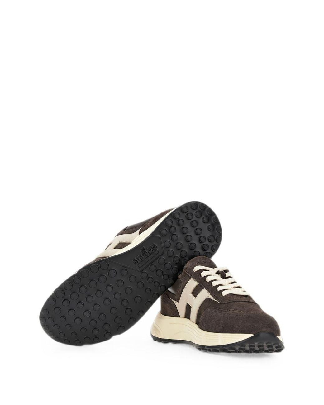 Hogan White Hyperlight Leather Sneakers