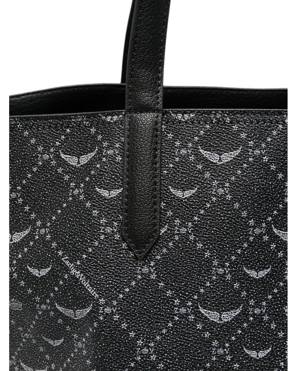 Zadig & Voltaire Black Z Shopper Xl Monogram