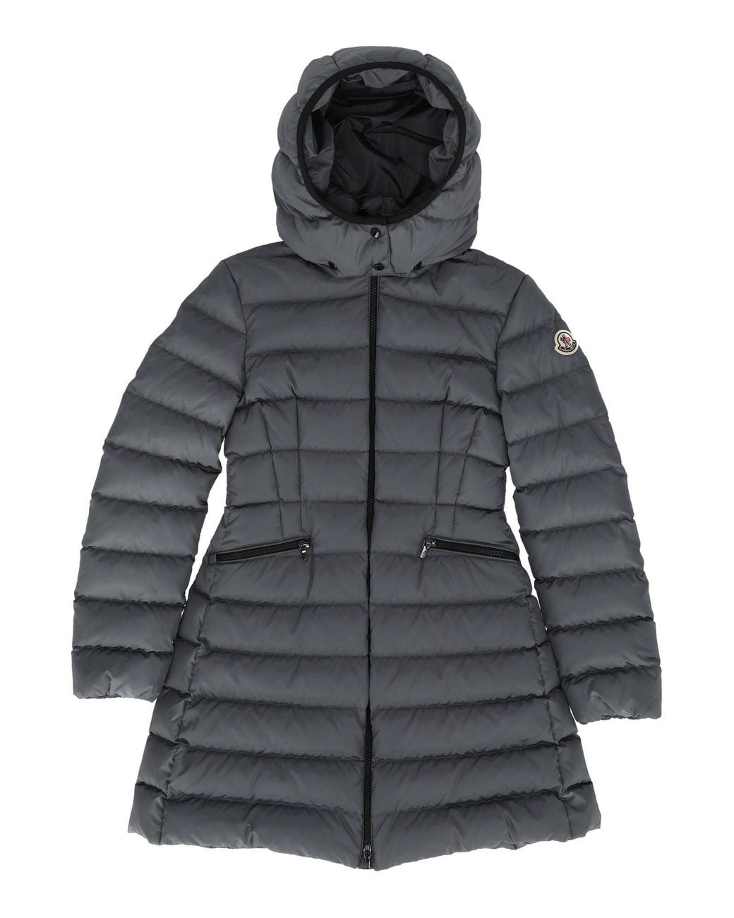 Moncler Gray Dark Charpal Long Coat