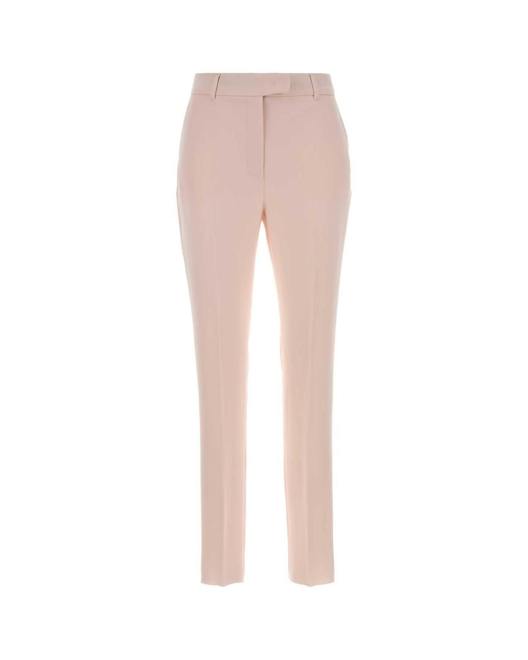 Max Mara Pink Slim Flat Front Pants