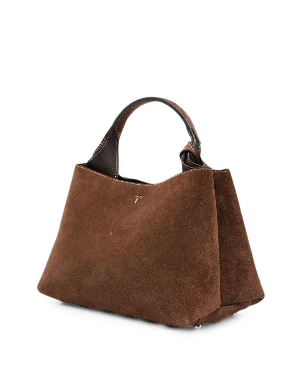 Tod's Brown T Timeless Micro Leather Handbag