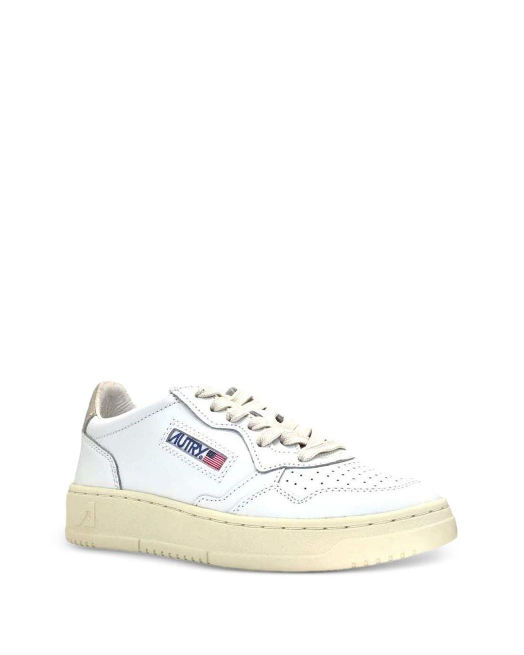 Autry White Medialist Low Sneakers