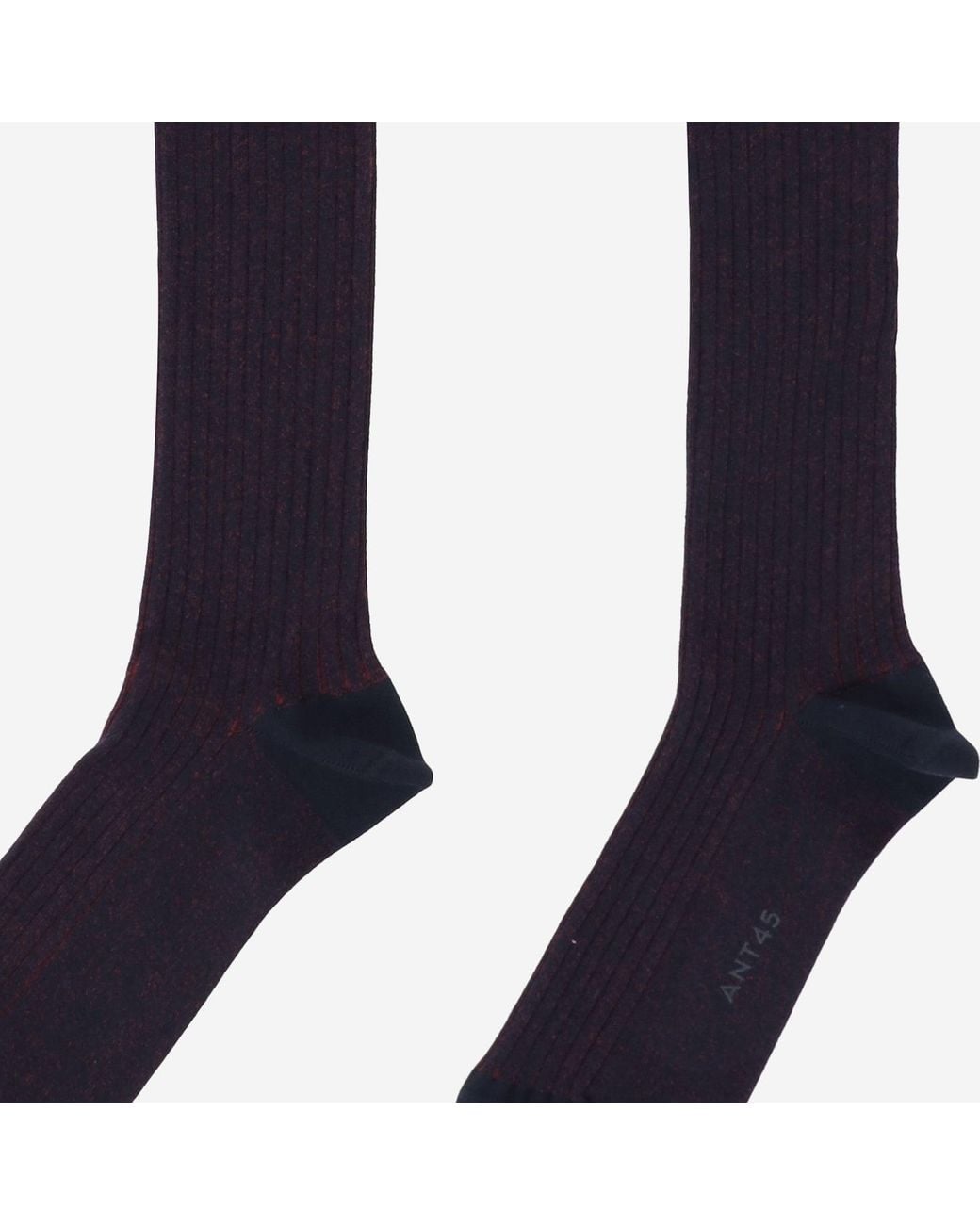 ANT45 Blue Cotton Socks With Logo