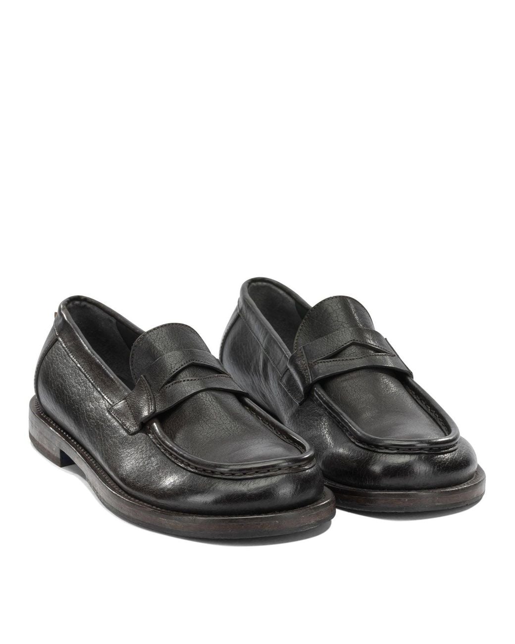 Moma Black "Idolo" Loafers