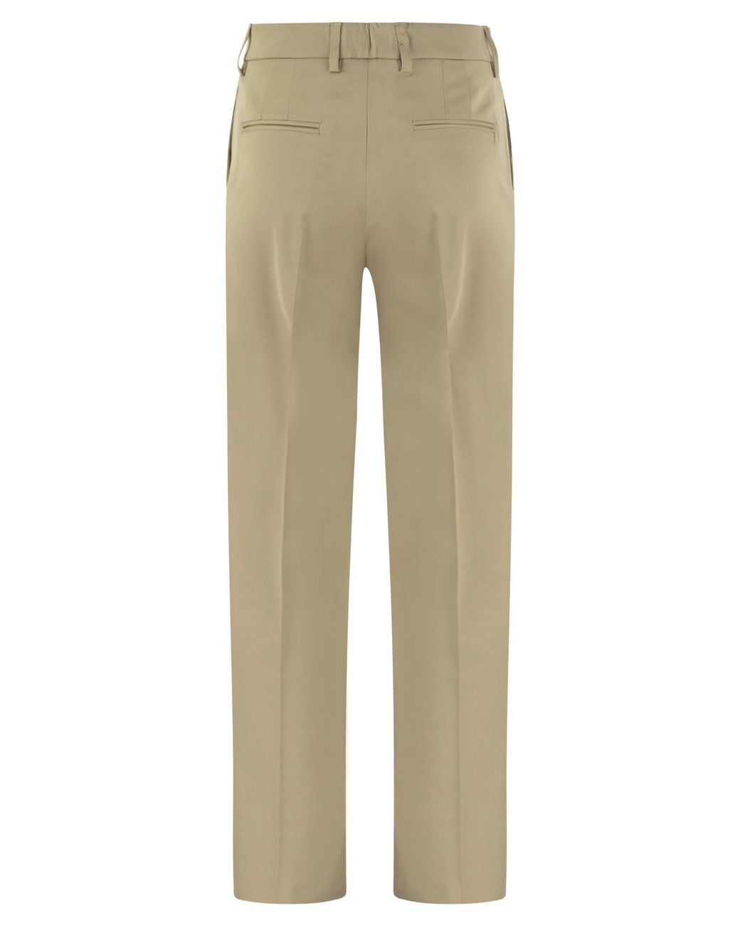 PT Torino Natural Ambra Stretch Viscose Trousers
