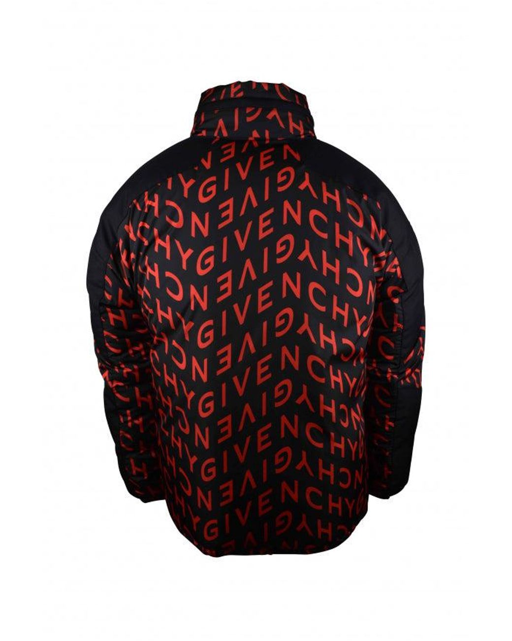 Givenchy Red Reversible Nylon Logo Down Jacket