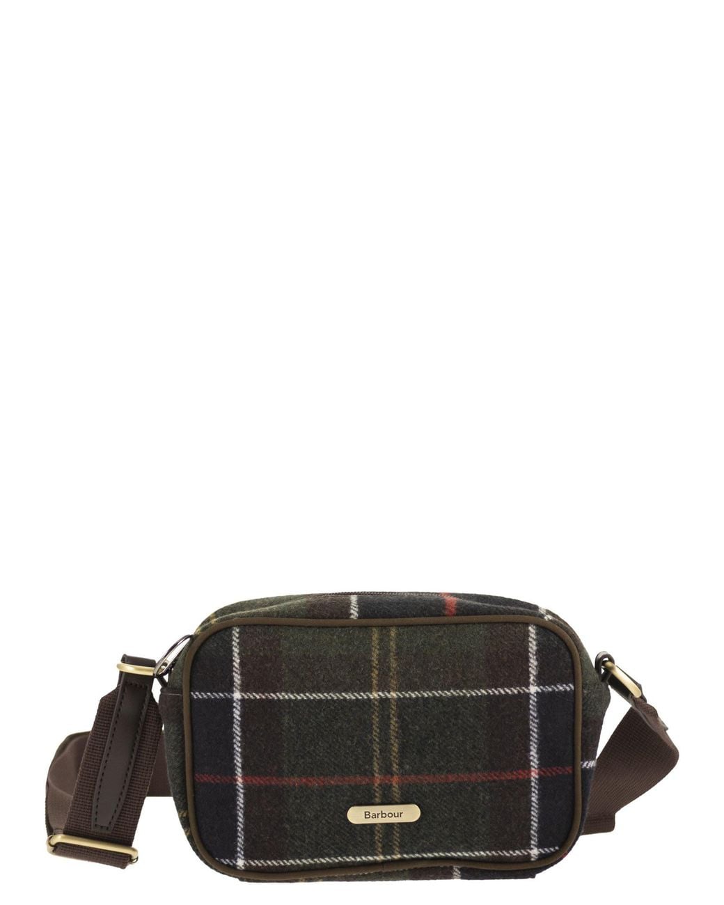 Barbour Black Tartan Crossbody Bag
