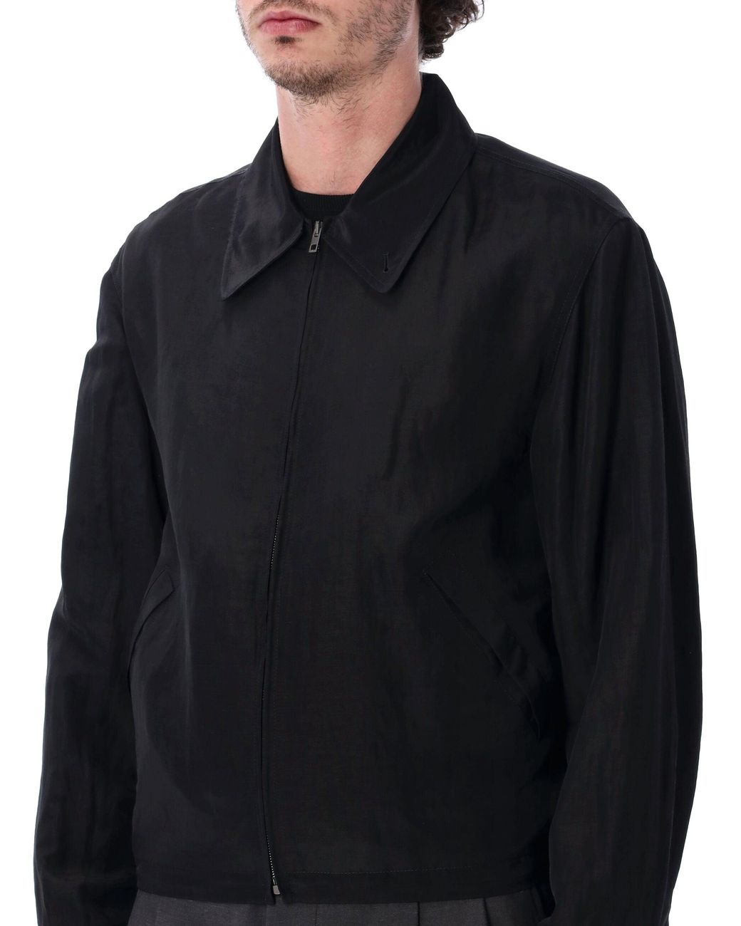 Lemaire Black Short Blouson for men