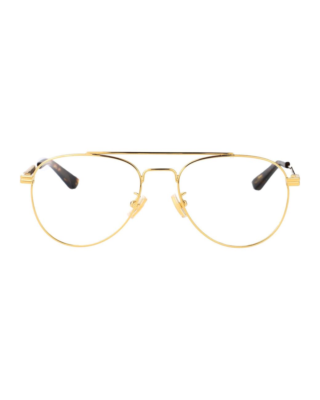 Bottega Veneta Metallic Metal Optical Glasses