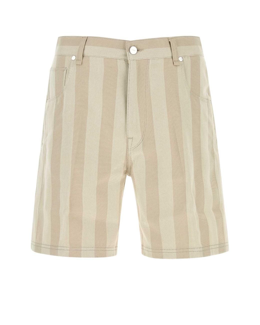 Fendi Natural Stripes Shorts for men