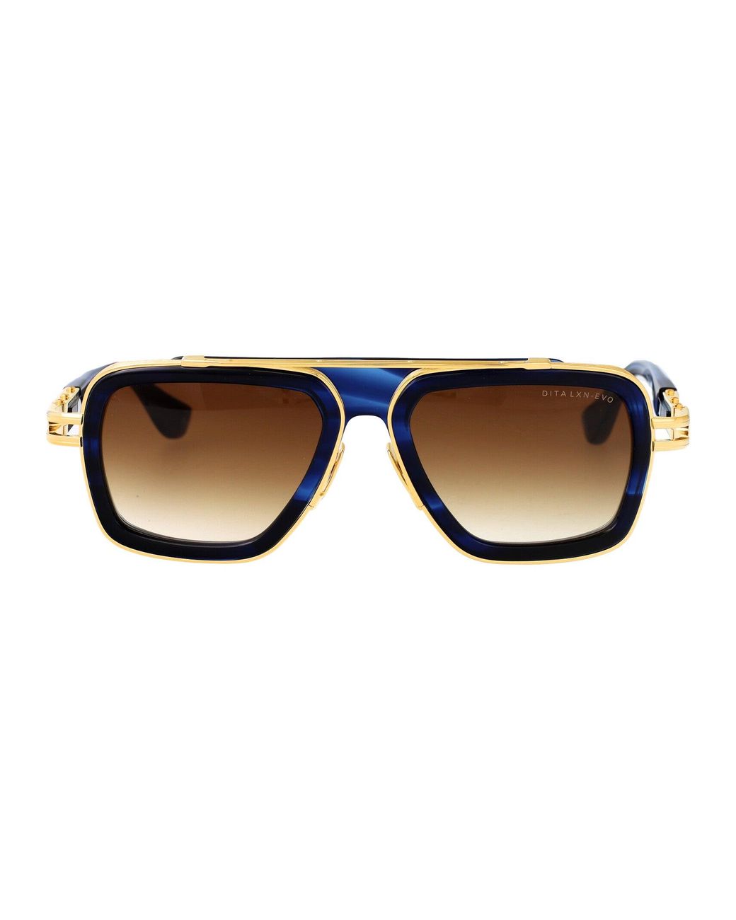 Dita Eyewear Brown Aviator Sunglasses Dts403 A 03 Blu Gld