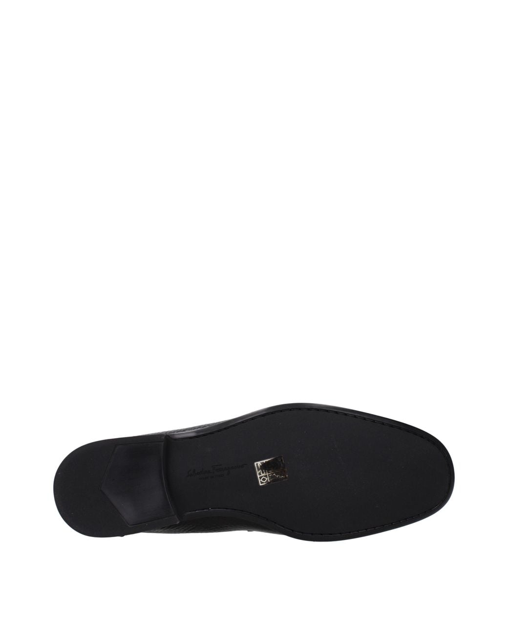Ferragamo Black Grandioso Loafers Leather