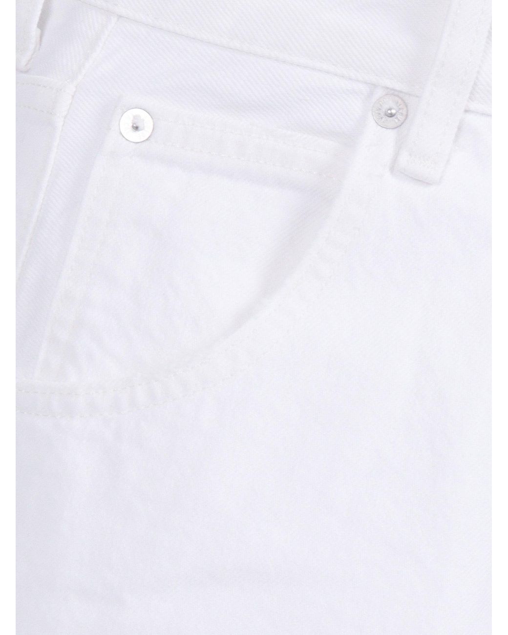 Agolde White Vana Fold Jean