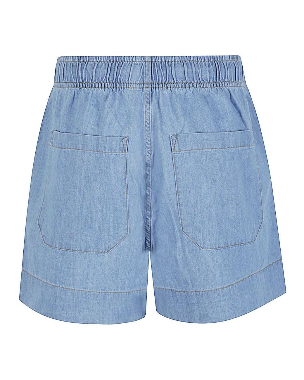 SOSUE Blue Shorts Clear