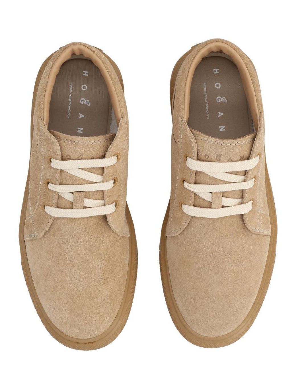 Hogan Natural H691 Calfskin Suede Low-Top Loafers for men