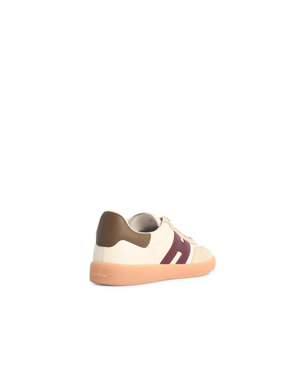 Hogan "Cool" weiße Lear-Sneaker in Pink für Herren