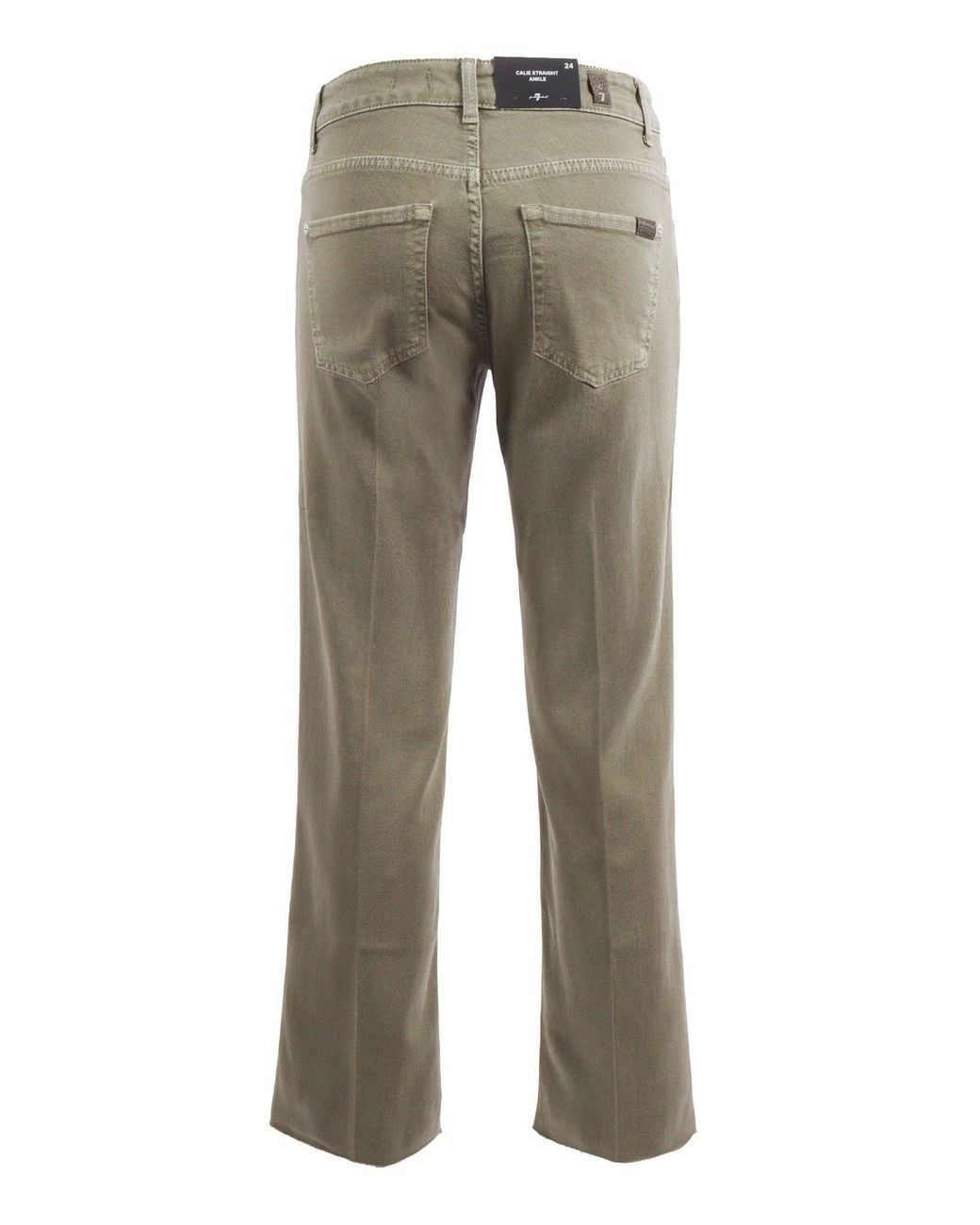7 For All Mankind Gray Calie Straight Ankle
