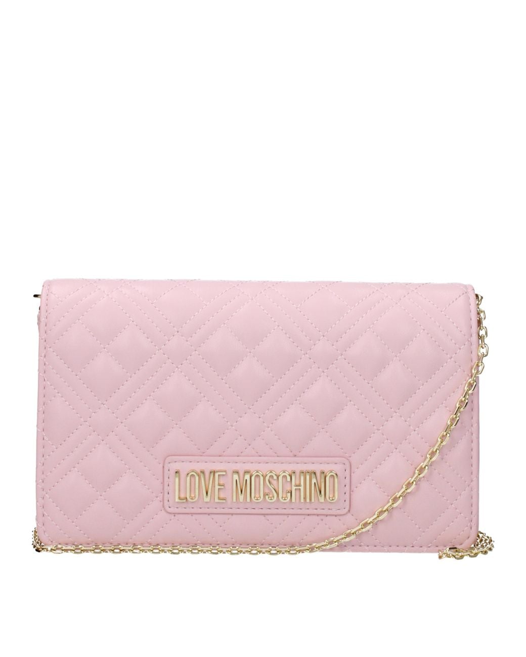 Love Moschino Pink Pochette Donna Poliuretano Rosa/Rosa Cipria for men