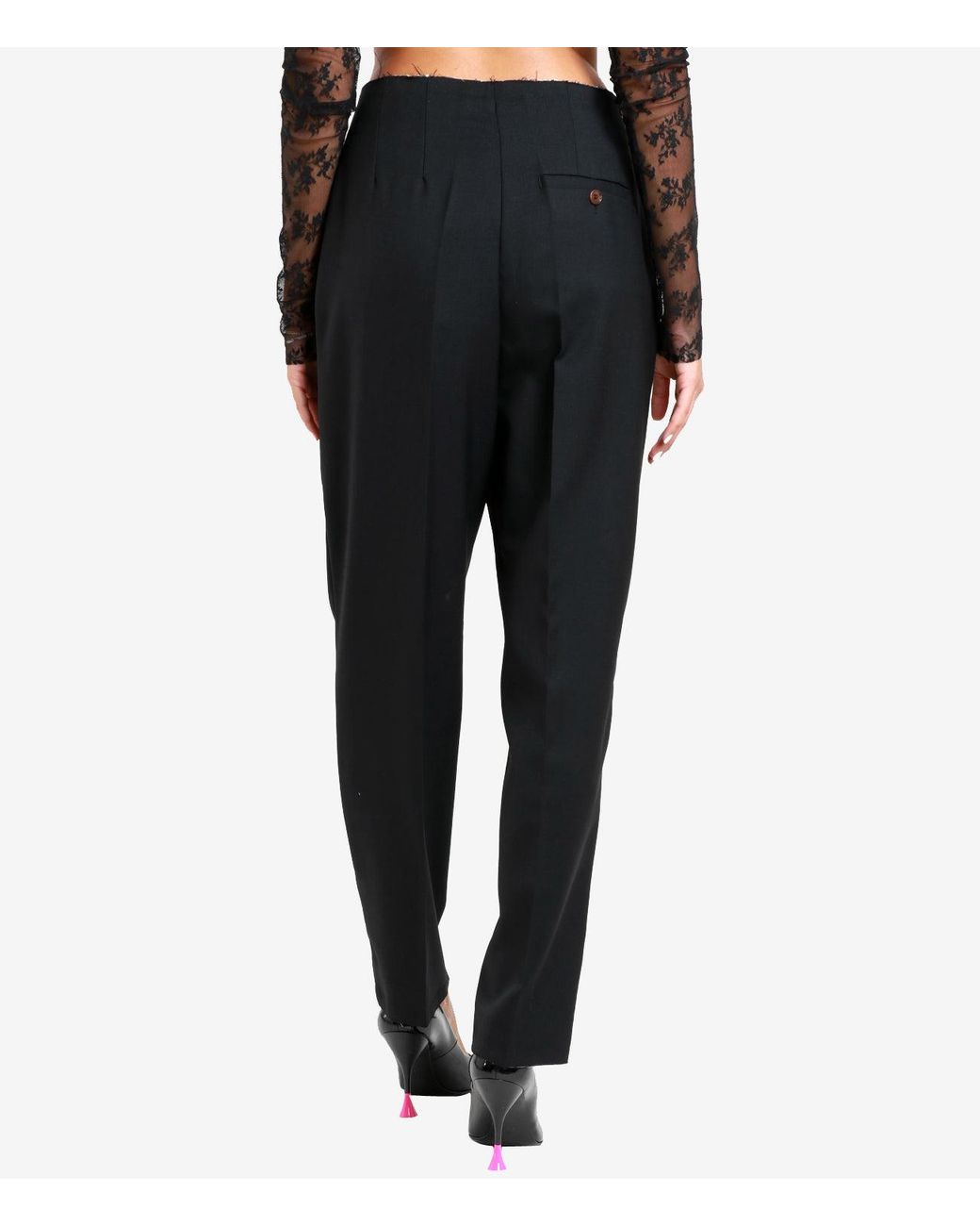 Erika Cavallini Semi Couture Black Trousers