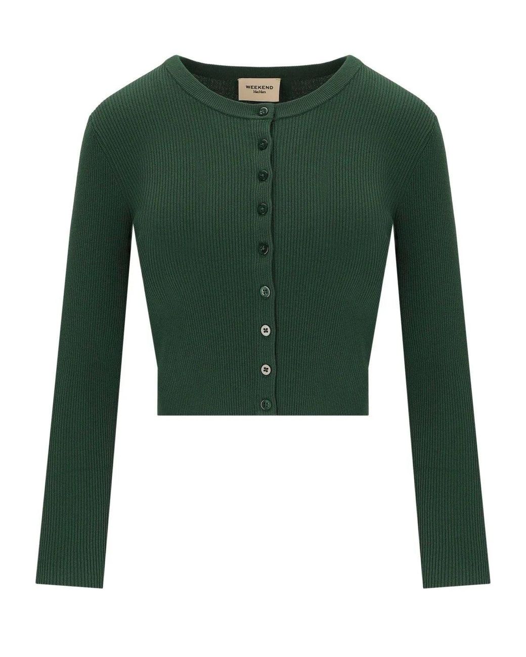 Weekend by Maxmara Green Tennis Cardigan