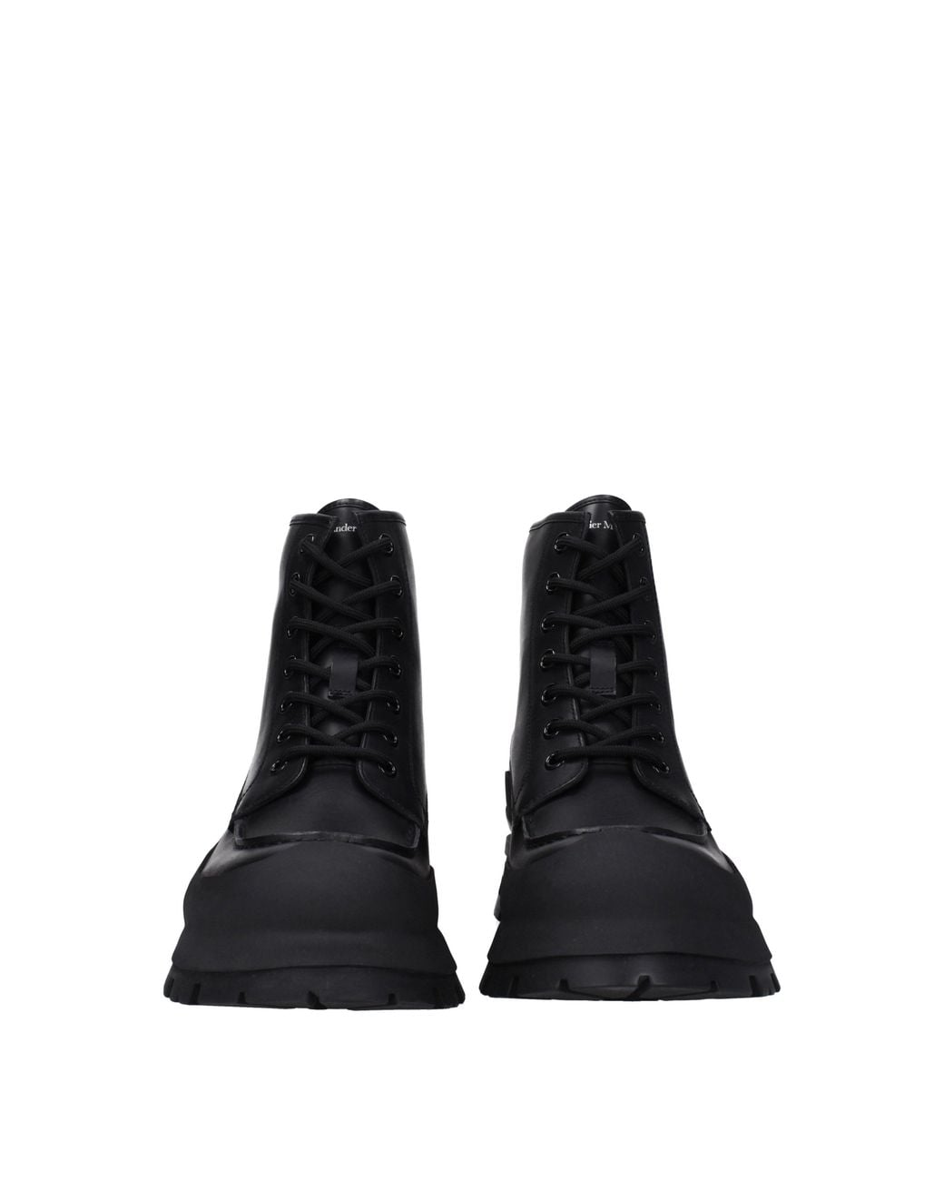 McQueen Black Boots for men